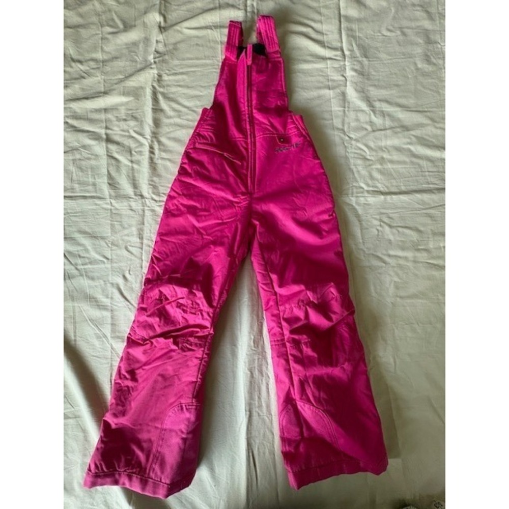Arctix Girls Pink Snow Bibs Overalls Pants Youth Size XS Insulated Winter Pocket